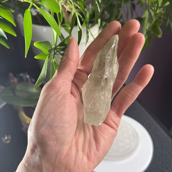 Prasiolite Quartz Raw Crystal Free Form (#1) - Picture 2 of 10